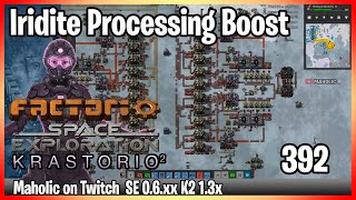 ⚙️Factorio ➡️ Iridite processing boost ✅ Space exploration amp K2 🏭⚙️ Gameplay [upl. by Hildegard]