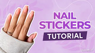 How to Apply Nail Stickers StepbyStep Guide  Tips for LongLasting Results [upl. by Nemhauser240]