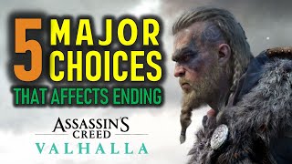 AC Valhalla 5 Major Choices amp Decisions which will affect Sigurd How to get Good  Bad Ending [upl. by Mcguire]