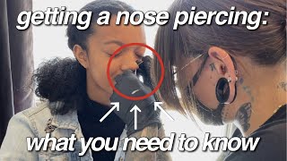 Getting A Nose Piercing Everything You Need To Know My Experience  Tips [upl. by Siul]