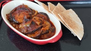 Musacaa Egyptian Braised Eggplants recipe طريقة عمل المسقعة المصري [upl. by Walden]