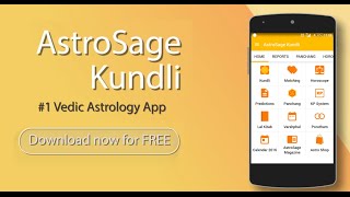 New AstroSage Kundli App  Amazing Astrology App [upl. by Norton]