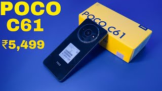 Poco Cheapest Smartphone Poco C61 Unboxing  Review  Camera  Price [upl. by Nepsa]