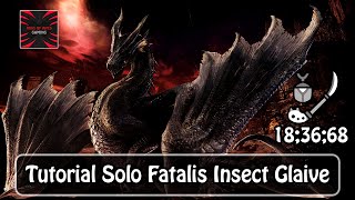 Tutorial Solo Fatalis Insect Glaive  Monster Hunter World  Iceborne  Solo All Weapon [upl. by Aralomo]