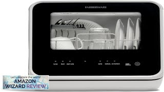 Farberware Portable Countertop Dishwasher with 5Liter Builtin Water Tank 5Program System Review [upl. by Mirabelle]