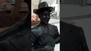 Blackpool favourite George Formby statue in Wigan [upl. by Hgielac]