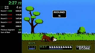 Duck Hunt NES  100K Points Game B  258283 [upl. by Yniatirb]