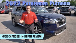 2022 Nissan Pathfinder Platinum Dealer Walk AroundFull ReviewHuge ChangesNissan of Cookeville [upl. by Ellatsirhc]