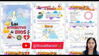 ATRIBUTO Dios es Eterno ⭕ clase biblica de los atributos de Dios para niños cristianos RosaMariaV 🦋 [upl. by Tellford295]