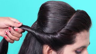 Latest Hairstyles for PartyWedding  Easy Hairstyle for Beginners  Hair Style Girl [upl. by Finella]