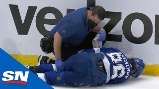 Anthony Duclair Injures Nikita Kucherov With Dirty Slash Away From The Play [upl. by Tallbott782]