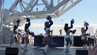 DCC All stars other angle Kelsey W Claire 111024 ATampT Plaza performance before game vs Eagles [upl. by Ogilvy955]