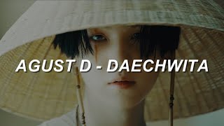 with MV Agust D 어거스트 디  DAECHWITA 대취타 Easy Lyrics [upl. by Winchell889]