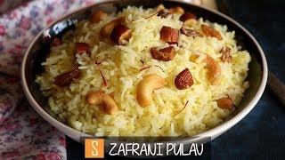 Zafrani pulao recipe Saffron pulao recipe [upl. by Airuam]