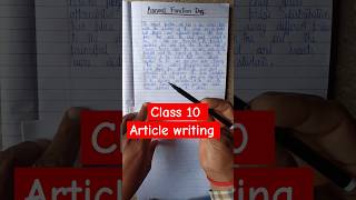 article writing class 10 Annual function day Annual function day class 10 article toppers copy [upl. by Iadrahc]