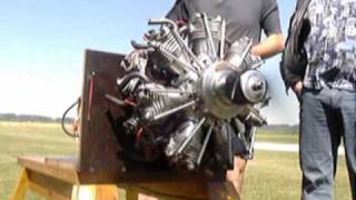 14 Cylinder Radial Engine  Seidel1426 364 ccm [upl. by Audie49]