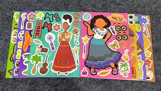 15 Minutes Satisfying💦Decorate with Sticker Book Disney Characters Moana 2  Unicorn Paper [upl. by Arahsak]