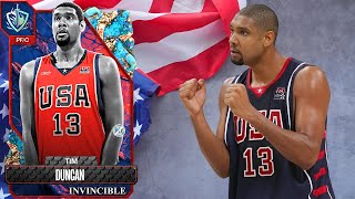 Invincible Tim Duncan  Card Breakdown amp Review  NBA 2K24 MyTeam [upl. by Ahsrats]