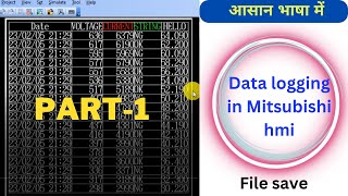 data logging in mitsubishi hmi  data logging in hmi mitsubishi  data log in hmi mitsubishi [upl. by Esirec521]