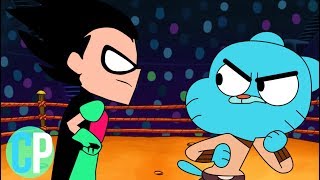 Gumball Vs Robin Cartoon Rap Battles Teen Titans Go [upl. by Sirref863]