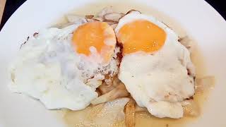 Receta BOLETUS edulis AL AJILLO con huevos fritos boletus [upl. by Shaver]