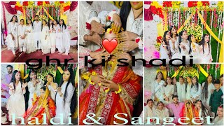 घर की शादी Indian Muslim wedding haldi and sangeet ceremony Shaguftaside [upl. by Nikolaos607]