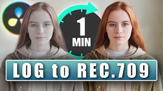 HOW TO convert LOG Footage to Rec709  Davinci Resolve 18 Tutorial [upl. by Charters]