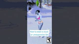 How to reset stuck or unresponsive Sims in The Sims 4 ❄️ thesims4 thesims [upl. by Grane842]