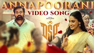 Annapoorani  Official Video Song  DSP  Vijay Sethupathi  DImman  Sid Sriram  Ponram [upl. by Yttik]