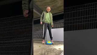 Crushing toy carsneakers tramping feet girlpower girl stomping [upl. by Ainirtac]