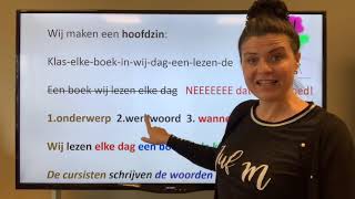 NT2 38 hoe maak ik een goede zinOnderwerp werkwoord Grammatica TC 313 Nederlands leren learndutch [upl. by Phylis]