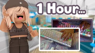 1 Hour Of MM2 but its KEYBOARD ASMR WITH HANDCAMS [upl. by Nawtna712]