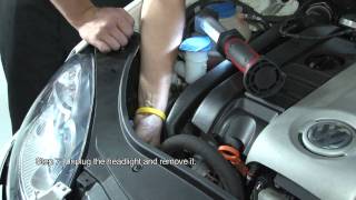 ECS Tuning DIY  VW MKV Headlight Replacement [upl. by Hsakiv]