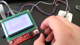 Rebel II Reprap with display quotSmart Controller LCD 12864quot  programmed electronic [upl. by Ettezus400]