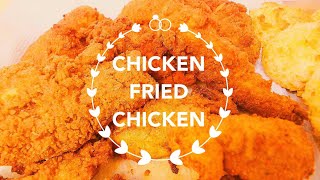 Chicken Fried Chicken and Cheddar Biscuits Recipe [upl. by Arick]