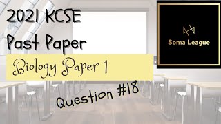 2021 KCSE BIOLOGY PAPER 1 QUESTION 18 [upl. by Iolenta]