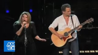 Stevie Nicks and Lindsey Buckingham Sing quotLandslidequot Live  American Express [upl. by Tore]