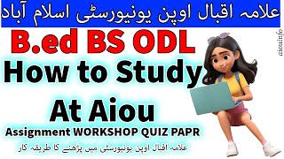 Allama Iqbal Open University Online Study Tips Bed and BS online all Programes admission AIOU INFO [upl. by Eissel]