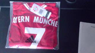 FC Bayern jersey unboxing  home 201314  Wembley Final [upl. by Wolfy]