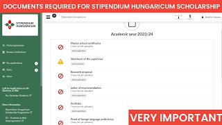 MUST WATCH Documents Required For Stipendium Hungaricum Scholarship  HOW TO APPLY [upl. by Abie]