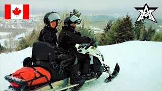 Motoneige chiens de traineaux et buggy  Un hiver au Canada [upl. by Kerin389]