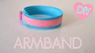 DIY Reißverschluss Armband nähen [upl. by Ecarg]