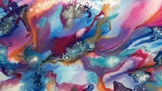 Acrylic Abstract Art Painting Ideas Fluid Paint Techniques Examples [upl. by Pier859]