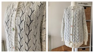 Rankenjacke stricken  Teil 1 rankenjacke [upl. by Ahsienel]