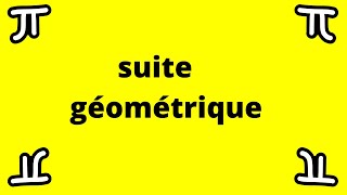 Suites géométriques [upl. by Semaj]