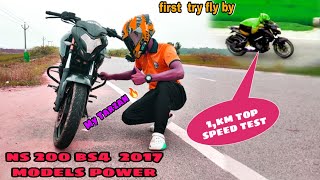 ns 200 bs4 2017 models power test  1km top speed test  first try fly by anirudhavlogs47 [upl. by Trev]