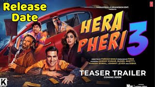 Hera Pheri 3 Full Movie Kab Release hogi Official Trailer kab aayega [upl. by Fesuy]