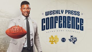 Texas AampM  Marcus Freeman Weekly Press Conference 82624  Notre Dame Football [upl. by Niarbo493]