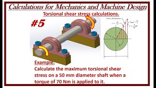 ⚡ How to calculate torsional shear stress  mechanical engineering [upl. by Galven]