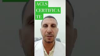 ACLS CERTIFICATE a symptomatic patient [upl. by Ace]